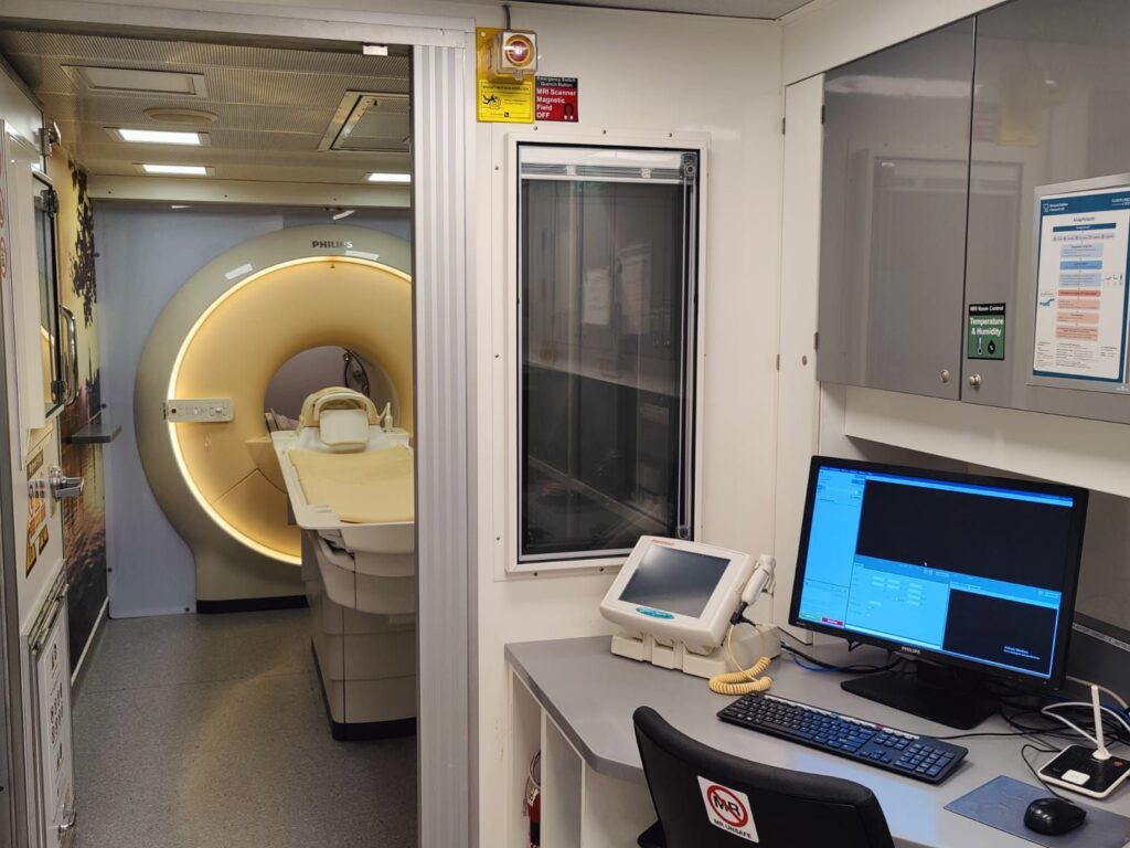 TrioMed installed Philips 1.5T Ingenia MRI in a trailer at the Vincent Moran Regional Health Hub - Banner